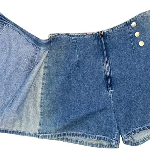 Vintage Y2K No Excuses Denim Jean Skort Size 9/10 - Picture 6 of 7